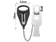 Ceļojumu durvju bloķētājs, melns