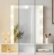 Modernhome kosmētikas galdiņš ar LED spoguli un 2 atvilktnēm