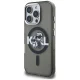 Karl Lagerfeld IML Glitter Karl & Choupette MagSafe vāciņš iPhone 16 Pro Max - Melns