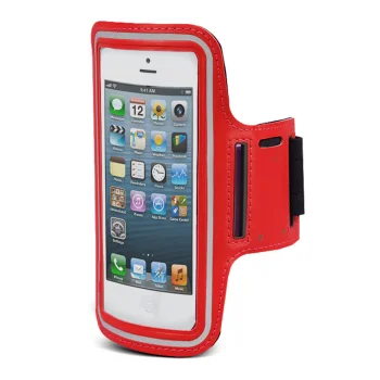 Maclean MC-405 R sporta vāciņš telefonam uz rokas (līdz 4.8"), sarkans