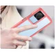 Outer Space Case hibrīda vāciņš Xiaomi Poco F4 5G ar TPU rāmi, sarkans