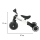 Trike Fix Mini 3in1 daudzfunkcionāls bērnu līdzsvara ritenis, balts