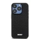 DKNY iPhone 15 Pro Max vāciņš 3D Rubber Repeat Pattern, melns