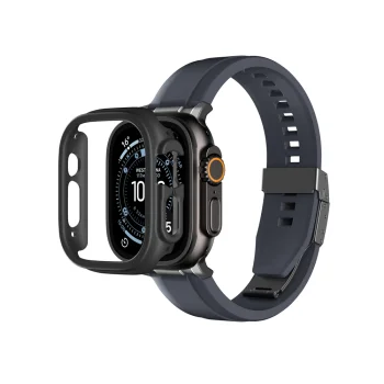 Amazingthing Minimal aizsargkorpuss Apple Watch Ultra 3 49mm Melns