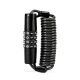 Wozinsky WBN-01R velosipēda un ķiveres slēdzene, 4 ciparu kods, 1.5m - melna