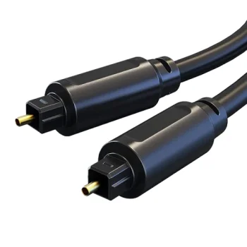 Optiskais audio kabelis Toslink - Toslink, 3 m, melns