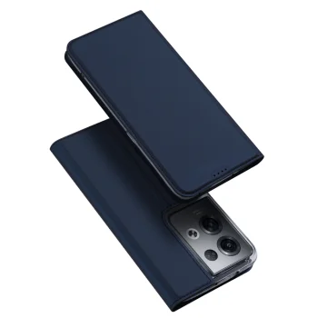 Atverams vāciņš Dux Ducis Skin Pro priekš Oppo Reno 8 Pro ar statīva funkciju, zils