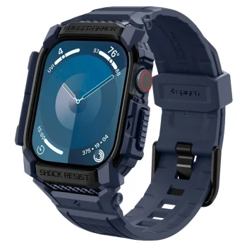 Spigen Rugged Armor Pro siksniņa Apple Watch 46mm ar korpusu, zila