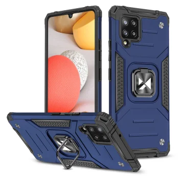 Wozinsky Ring Armor vāciņš priekš Samsung Galaxy A42 5G ar gredzenu un statīvu, zils