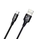 Wozinsky USB uz Micro USB kabelis, 2.4A, 1m, melns