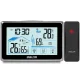 Bezvadu meteoroloģiskā stacija Baldr BD-910 ar āra sensoru, melna