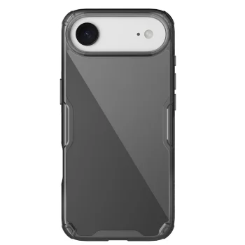 Nillkin Nature TPU Pro vāciņš iPhone 17 Air, caurspīdīgs melns