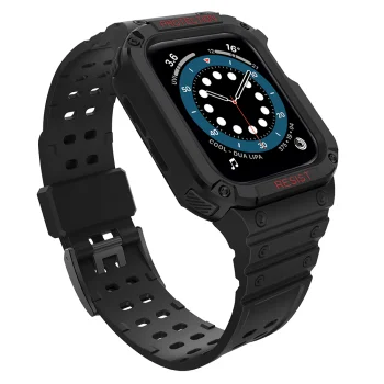 Aizsargājošs vāciņš ar siksniņu Apple Watch 38/40/41mm, Melns