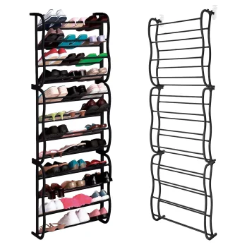 ModernHome PJJWMSR003 BLACK pie durvīm karināms apavu organizators, melns