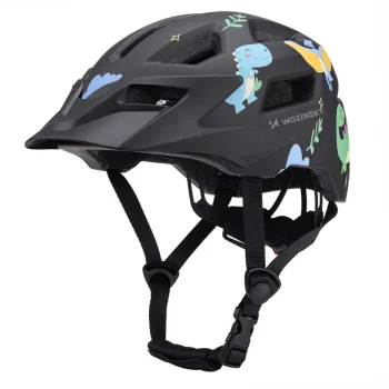 Wozinsky HT-45C bērnu MTB velosipēda ķivere ar nagu XS Melna