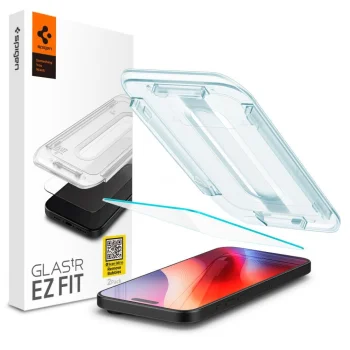 Spigen Glas.TR EZ Fit aizsargstikls Apple iPhone 15 6.1", caurspīdīgs
