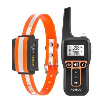 Elektriskā suņu dresūras siksna Rojeco PD529, 1000 m, oranža