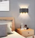 Sienas lampa fasādei, divvirzienu LED, 6W, melna
