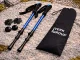 Verk Group Nordic Walking Trekkinga nūjas ar uzgaļiem un somu, zilas