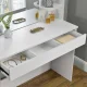 ModernHome PWSHT-20 kosmētikas galdiņš ar spoguli, balts