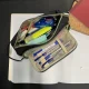 Divu Nodalījumu Skolas Penālis Maaleo 24502, Melns | Double Extendable Pencil Case