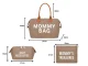 Mommy Bag 3-in-1 māmiņu soma ar organizatoru un kosmētikas maciņu, brūna