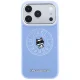 Karl Lagerfeld vāciņš iPhone 18 Pro Max / 17 Pro Max, Point & Choupette Sketch MagSafe, zils
