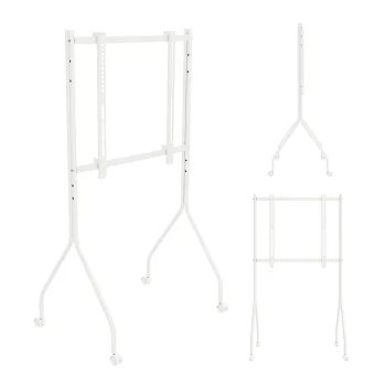 Maclean MC-180 W TV statīvs uz riteņiem, 37-80", 50 kg, VESA 600x400, balts