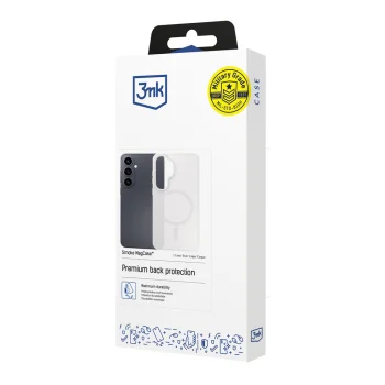 3mk Smoke MagCase vāciņš iPhone 17, MagSafe, balti caurspīdīgs