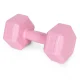 Sešstūra hanteles MOVEPRO 2x2 kg, sārtas