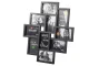 3D foto rāmis 10 fotogrāfijām, melns