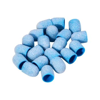 Exo Abrazīvie Uzgaļi Pedikīram, 10 mm, 80 Granti, 20 gab., Zili