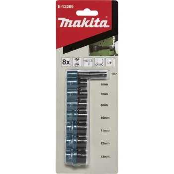 Makita trieciengalviņu komplekts 1/4", 8 gab., E-12289