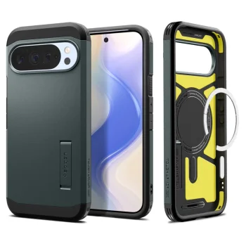 Spigen Tough Armor Mag MagSafe vāciņš Google Pixel 10 Pro XL, Zaļš