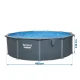 Bestway Hydrium 561CU vissezonas paneļu baseins 488 x 132 cm ar sūkni un piederumiem