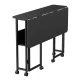 Maclean MC-126 B Saliekams galds ar riteņiem, 100x58cm, Melns