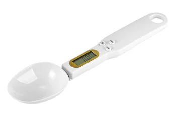 Digitālā mērkarote ar svariem 500g / 0.1g, balta