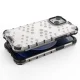 Honeycomb hibrīda vāciņš iPhone 13 mini ar TPU rāmi, sarkans