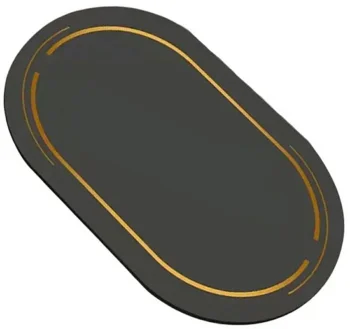 Ātri Žūstošs Vannas Istabas Paklājs, Melns | Quick-Dry Bathroom Mat