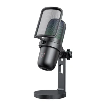 Mikrofons ONIKUMA M-730 ar RGB apgaismojumu, melns