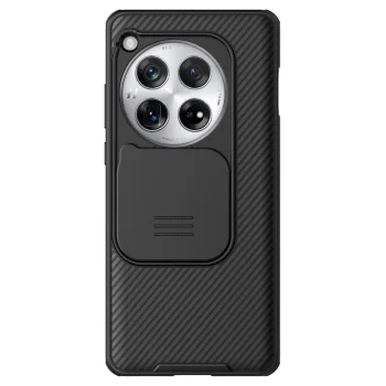 Nillkin CamShield Pro korpuss OnePlus 12 ar kameras vāciņu - Melns | Case for with Camera Cover Black