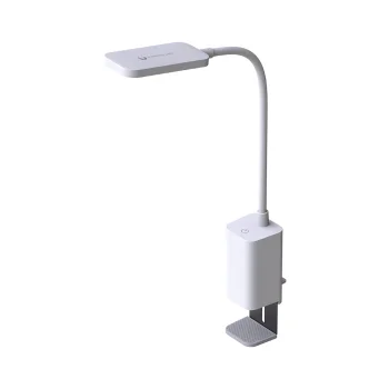 Forever Light PURE FLB-10 KIRSTEN LED galda lampa ar klipsi, balta