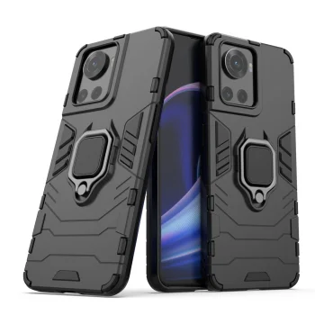 Ring Armor hibrīda vāciņš ar magnētisko turētāju OnePlus Ace, melns