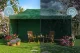 Plonos dārza paviljons ar 3 sienām 3x6m, zaļš (PRECE AR DEFEKTU)