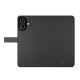 Atverams vāciņš Puro Wallet Detachable MagSafe 2in1 iPhone 16, melns