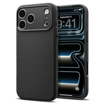 Spigen Liquid Air vāciņš iPhone 18 Pro / 17 Pro, Matte Black