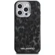 Karl Lagerfeld IML Leopard Pattern MagSafe vāciņš iPhone 16 Pro Max, melns