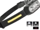 LED galvas lukturis ar kustību sensoru, USB-C, melns