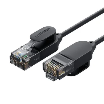 Ugreen NW122 Ethernet Patchcord Cable RJ45 Cat 6A UTP 5m, Black | Interneta Cabelis Vads