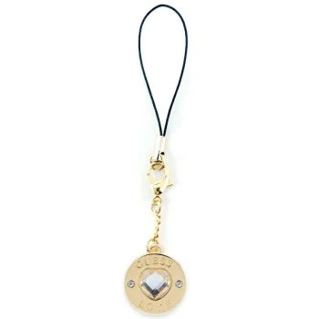 Guess tālruņa piekariņš Heart Diamond Charm ar kristāliem, zelta